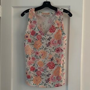 LOFT Multicolor Floral Tank Top
